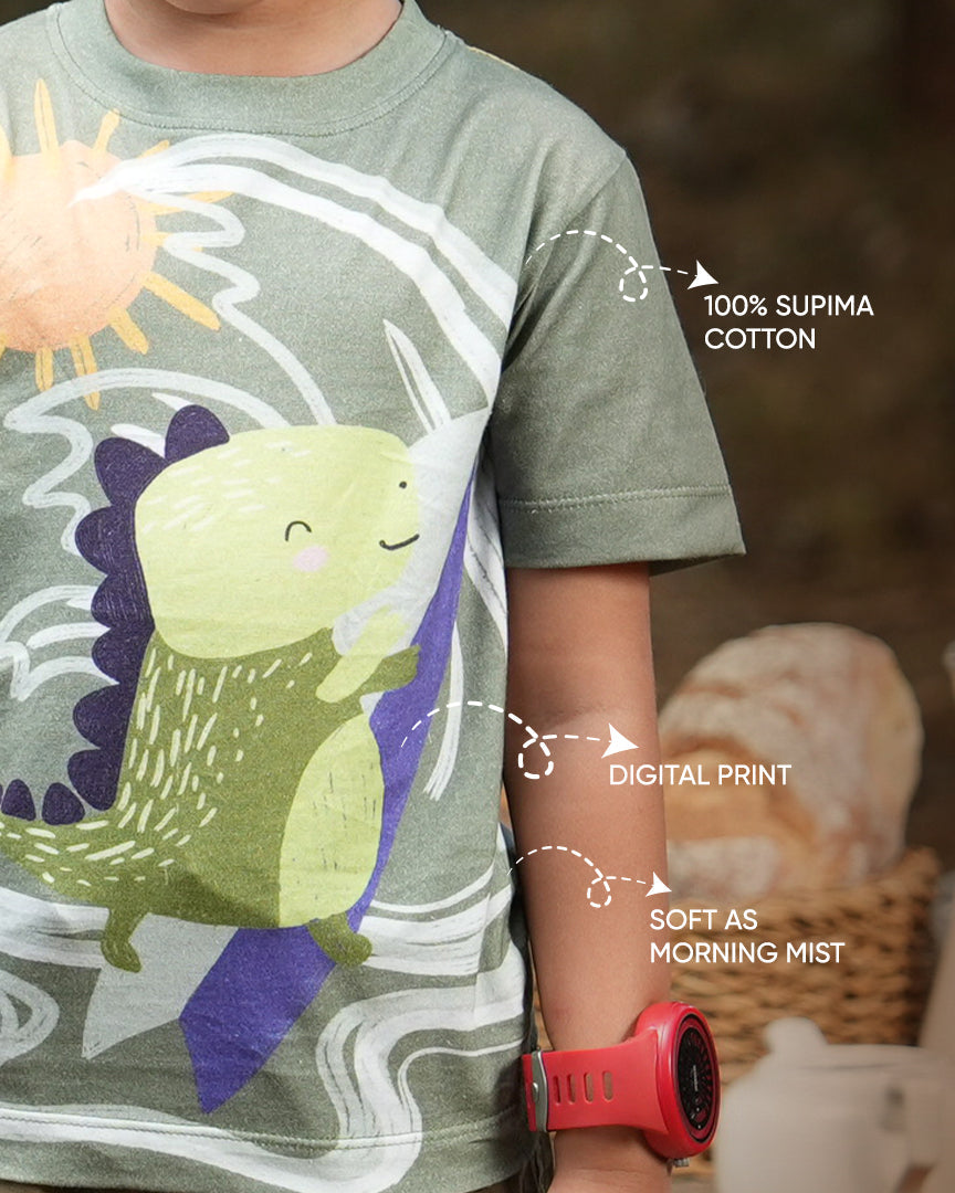 Dino Surf-0T-Shirt